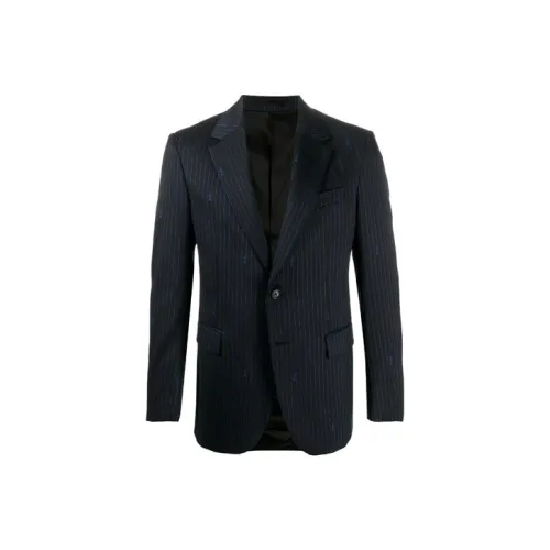 VERSACE Business Suits Men Blue