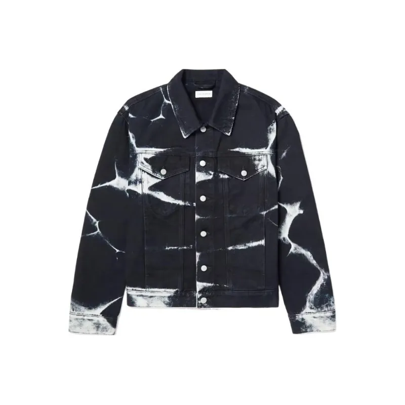 DRIES VAN NOTEN Denim Jackets Men Black-0