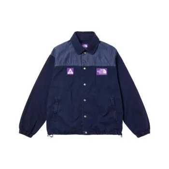 Palace X THE NORTH FACE PURPLE LABEL Denim Jackets Men Blue