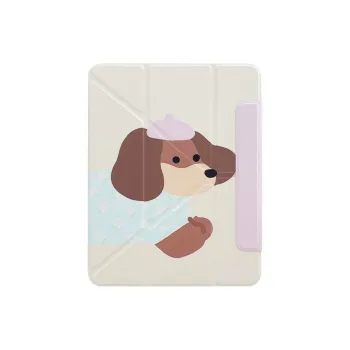 Sopi Cartoon Dachshund Acrylic Compatibility With IPad Pro 12.9/air 5/mini 6/7 Tablet Protective Cases