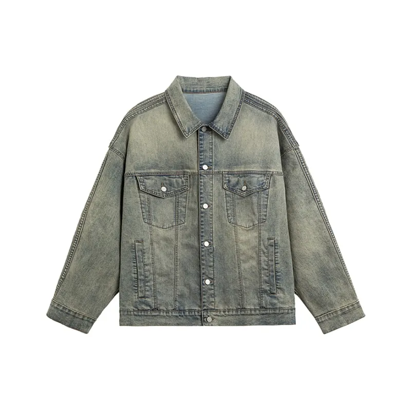 BEEHIVES Denim Jackets Unisex Light Blue-0