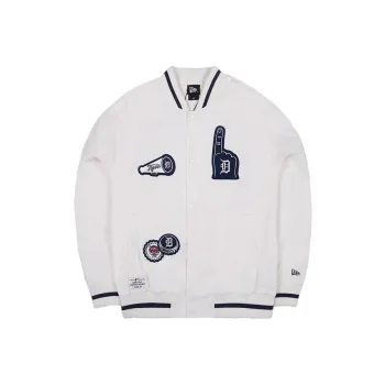 New Era Jackets Unisex Ivory White