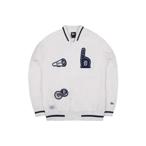 New Era Jackets Unisex Ivory White