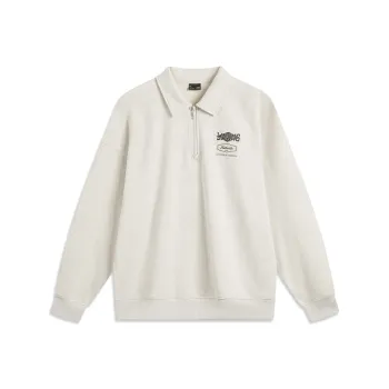 LiNing Sports Life Collection Sweatshirt Unisex Heather Gray Tile Gray