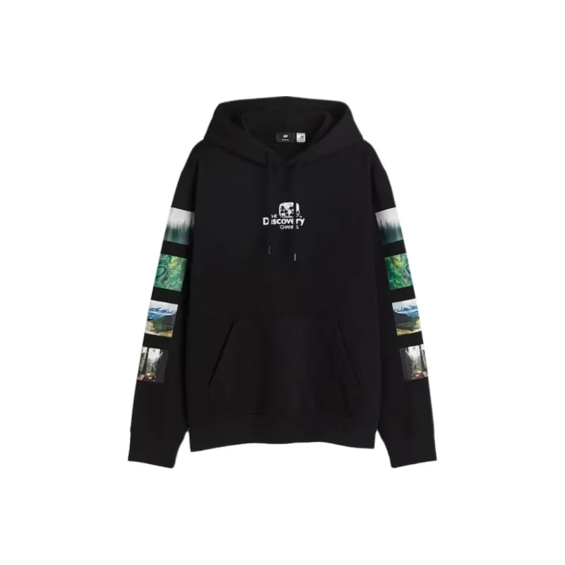 H&M Sweatshirt Men's Black/Discovery Channel-0
