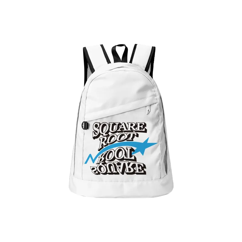 QRST NOT For US Collaboration Polyester Backpack Unisex White-20