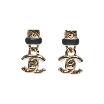 CHANEL Earrings Women's Gold