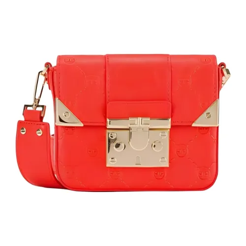 Elisabetta Franchi Acrylic Portable Crossbody Bag Shoulder Bag Mini Women's Patent Red