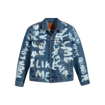 Levis Denim Jackets Men Blue
