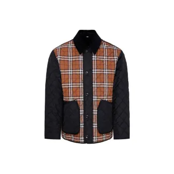 Burberry Checked Panelled Jacket