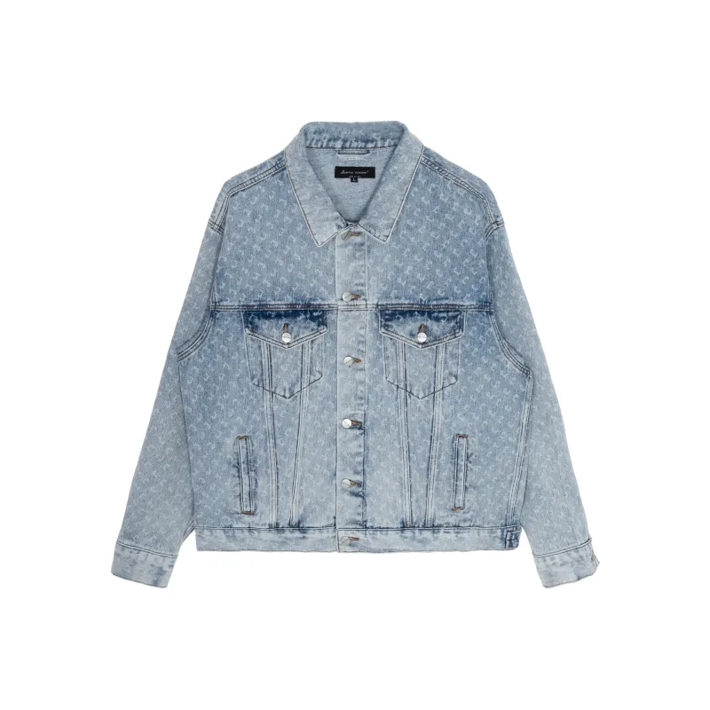 CLIMAX VISION C Collection Denim Jacket Unisex Washed Blue-0