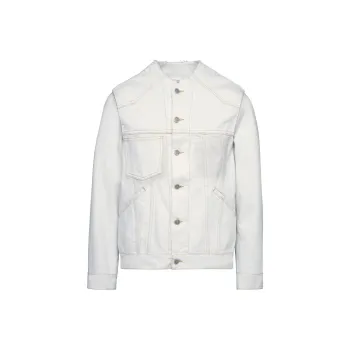 Maison Margiela Collarless Buttoned Denim Jacket
