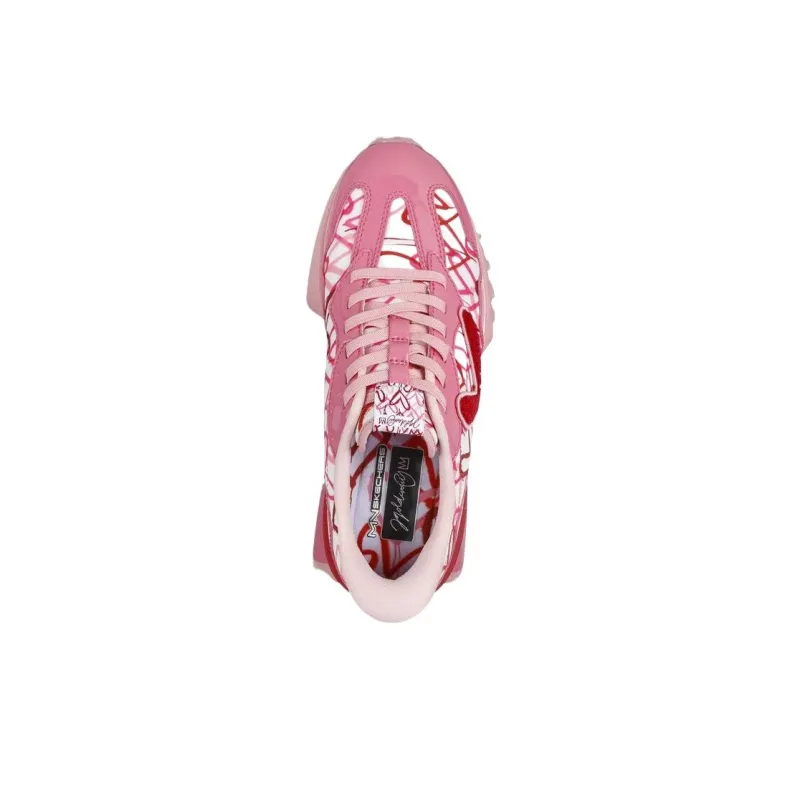 Skechers Neo Jogger Low Top Casual Shoes Women's Pink-3