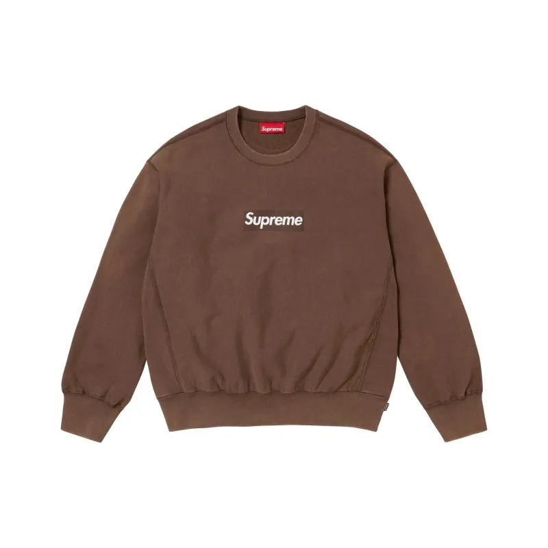 Supreme Washed Box Logo Crewneck-1