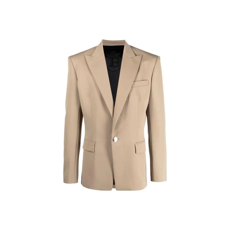 BALMAIN Single breasted Wool Suit Jacket-0