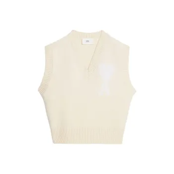 AMIPARIS Logo intarsia Knitted Vest