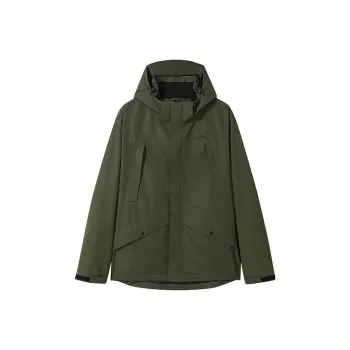PIONEER CAMP Water-Resistant Windproof Breathable Wear-Resistant Warm Hard Shell Windbreaker Jacket Unisex