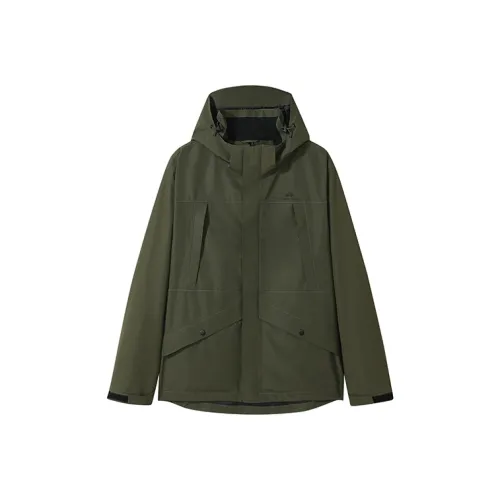 PIONEER CAMP Water Resistant Windproof Breathable Wear Resistant Warm Hard Shell Windbreaker Jacket Unisex