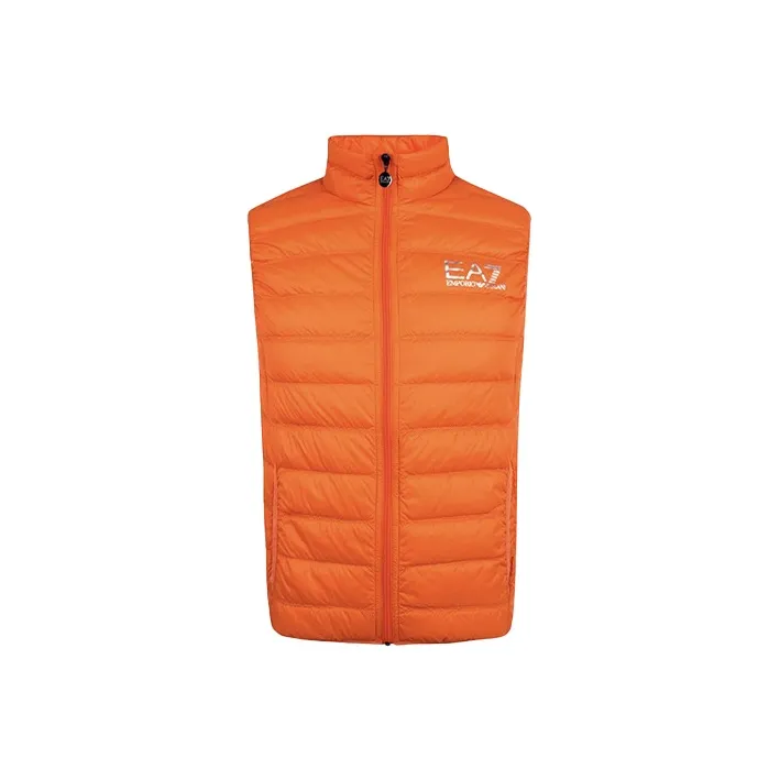EMPORIO ARMANI Logo Printed Quilted Padded Gilet-0