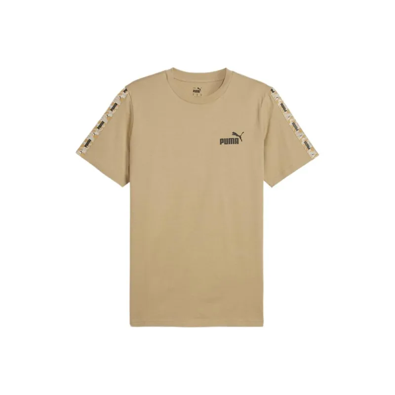 PUMA EssentialsTAPE T Shirt Men's Khaki-0