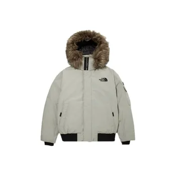THE NORTH FACE Down Jackets Unisex Gray Beige