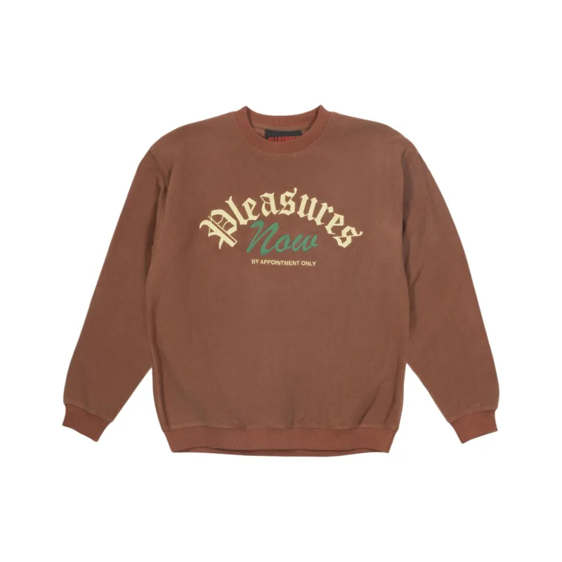 PLEASURES Appointment Fleece Crewneck-2