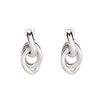 Balenciaga Earrings Women's Silver