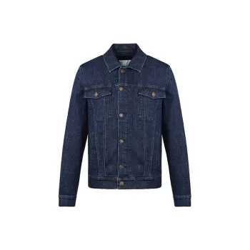 KENZO Denim Jackets Men Dark Sky Blue