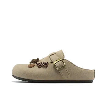 Lin Feng Cork Sole Closed Toe Slippers Women's