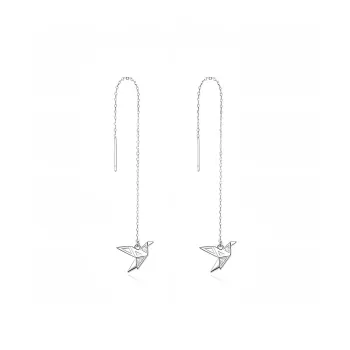 May10th S925 Silver Stud Drop Earrings Women's
