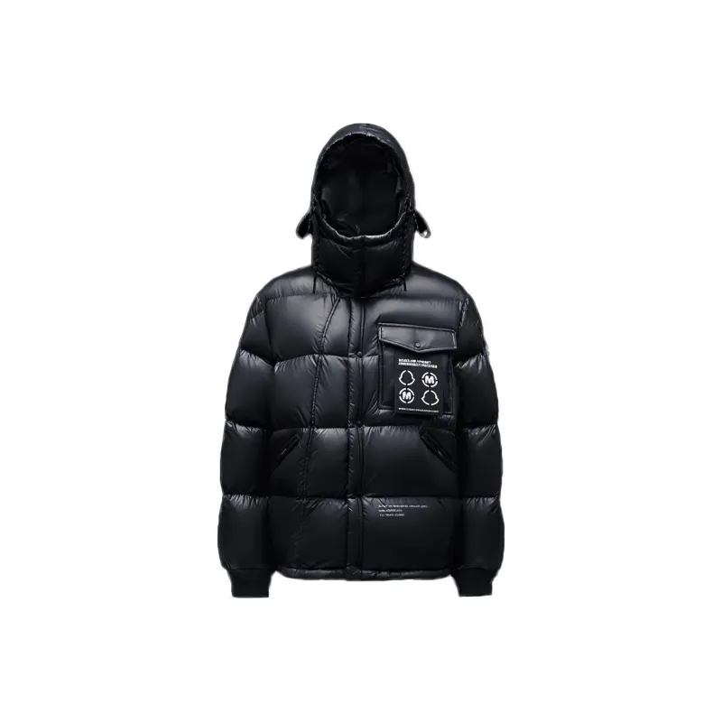Fragment Design X MONCLER GENIUS MONCLER GENIUS X Fujiwara Hiroshi FRGMT Down Jackets Unisex Marine Blue-0