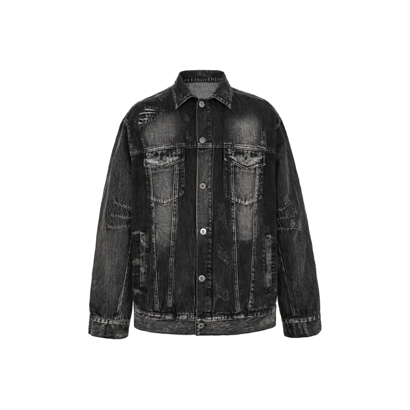 UNDERWATER Denim Jacket Unisex Dusty Black-0
