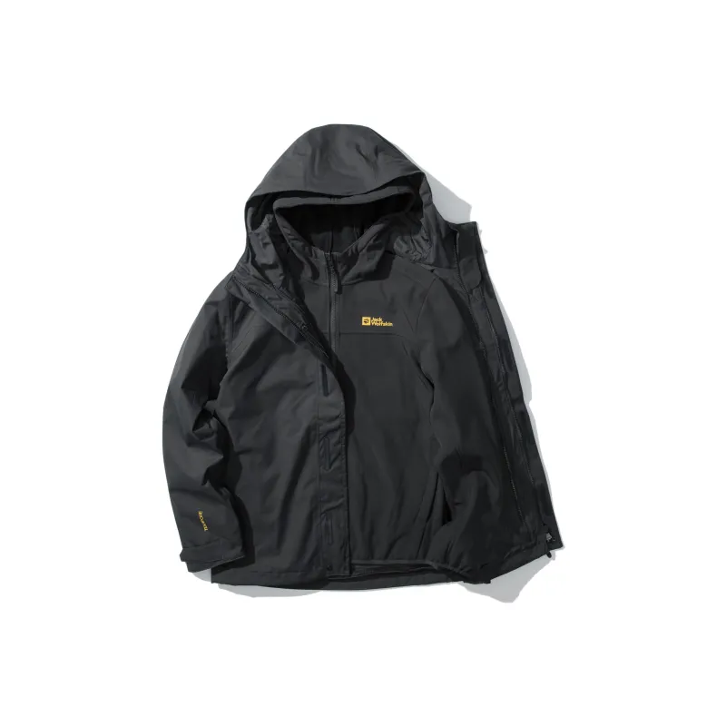 Jack Wolfskin Outdoor Hiking Water-Resistant Water-Repellent Windbreaker Jacket Men's-27