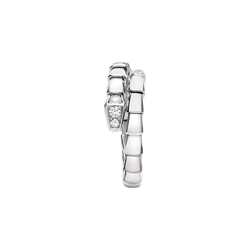 BVLGARI 18K Gold, White Gold, Diamond Rings Women's Silver-1