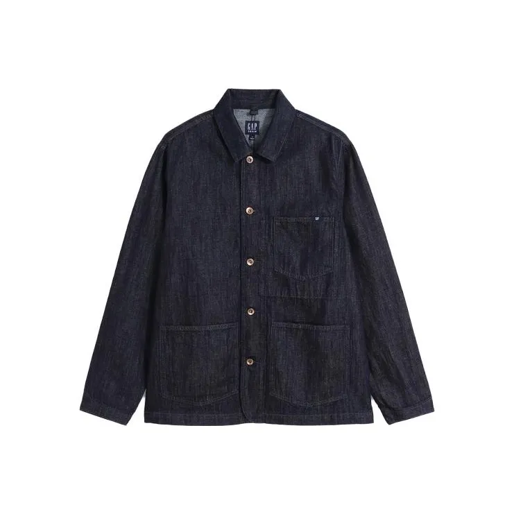 GAP SS23 Denim Jackets Men Dark Blue-0