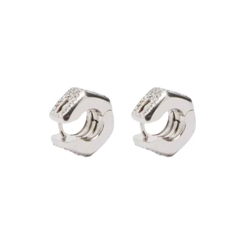 FANSIZHE Earrings Unisex Silver-2