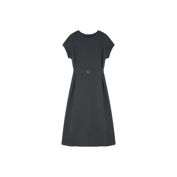 Mo Han Yi Mei Short Sleeved Dress Women's Gray