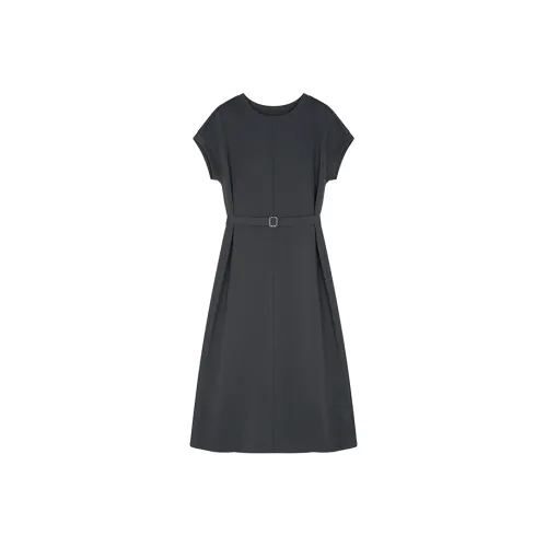 Mo Han Yi Mei Short Sleeved Dress Women's Gray