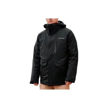 Columbia 2022 Fall Outdoor Hiking Water Resistant Windproof Wear Resistant Warm Windbreaker Jacket Men's Black
