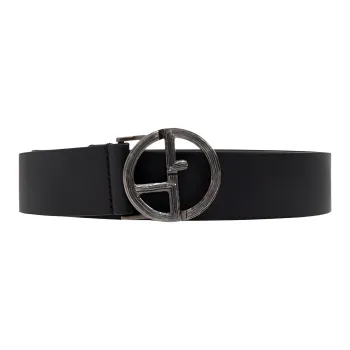 GIORGIO ARMANI Logo Plaque Buckled Belt