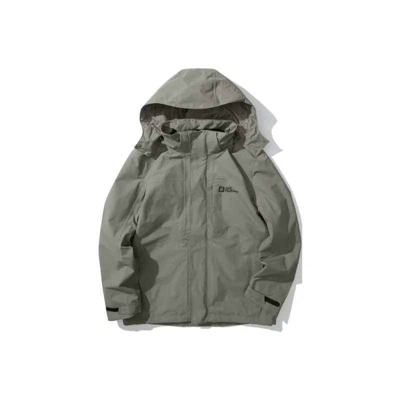 Jack Wolfskin Water Resistant Windproof Breathable Water Repellent 3 in 1 Windbreaker Jacket Unisex-28