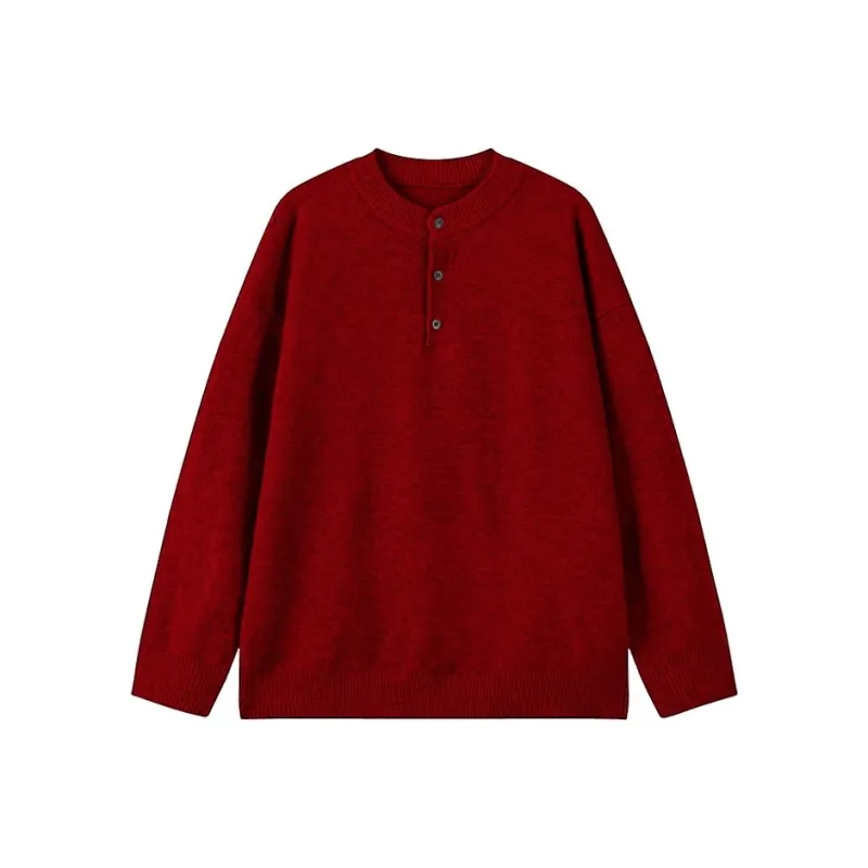 MIIRACER Knitwear Unisex Brick Red-0
