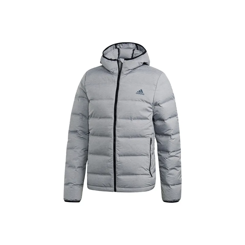 Adidas Helionic Down Jacket Men's Medium Heather Gray-0