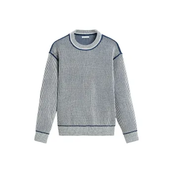 ZARA Knitwear Men Blue/White