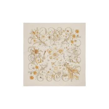 GUCCI Silk Silk Scarves Women's Beige