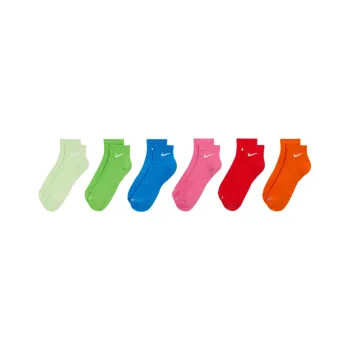 Nike Ankle Socks Unisex 6 Pack Multicolor