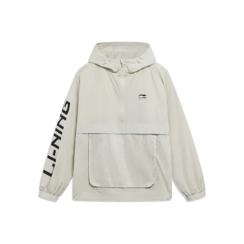 LiNing Sports Life Collection Jacket Unisex Silver Ember Gray