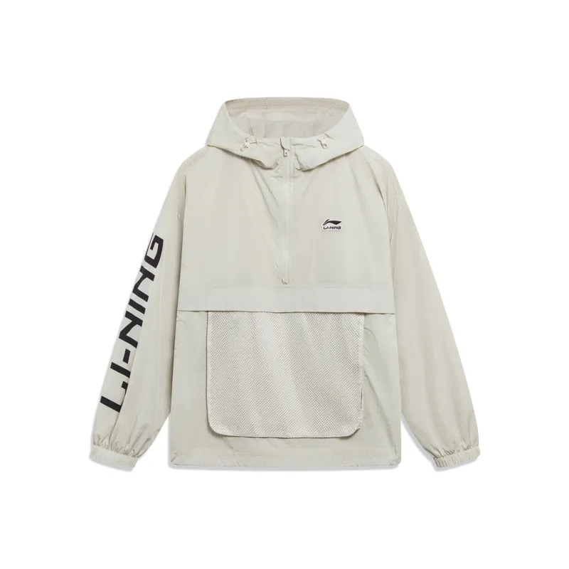 LiNing Sports Life Collection Jacket Unisex Silver Ember Gray-0