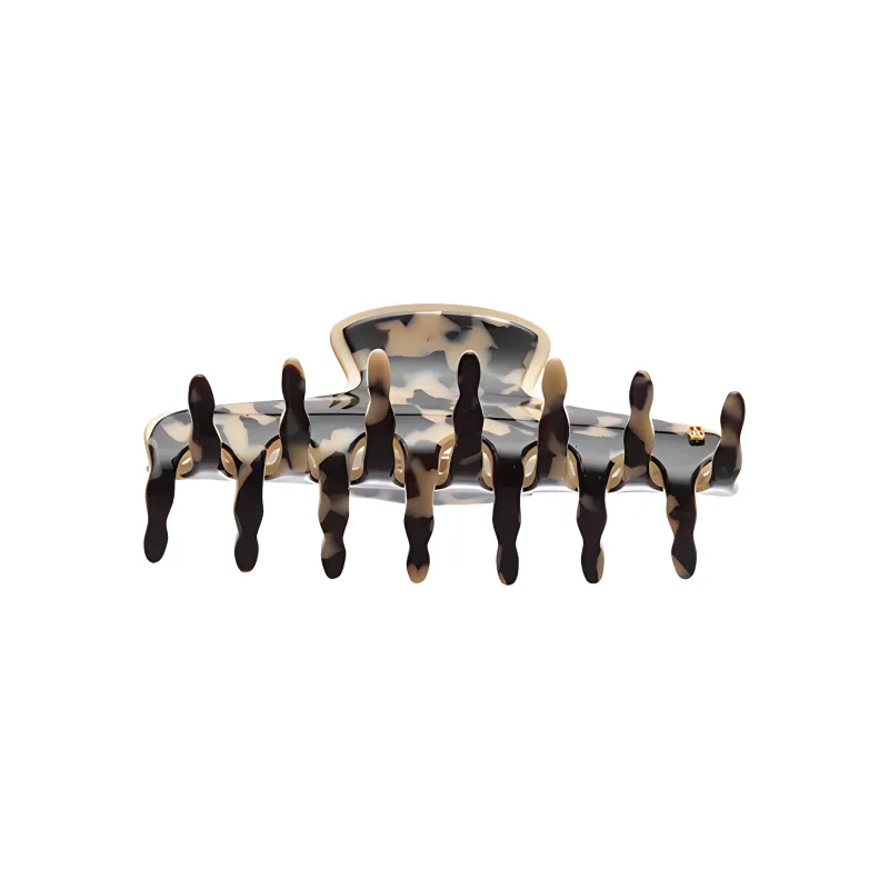 ALEXANDRE DE PARIS Vincent Collection Large Claw Clip Women's Brown/Black-1