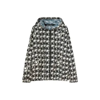 PALM ANGELS Palm Printed Zipped Jacket